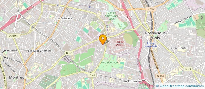 localisation de l'entreprise TAT RENOVATION à MONTREUIL