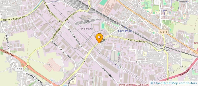 localisation de l'entreprise TATANGELO à CORBAS