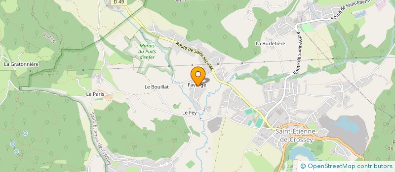 localisation de l'entreprise TATANKA  SAINT-ETIENNE-DE-CROSSEY