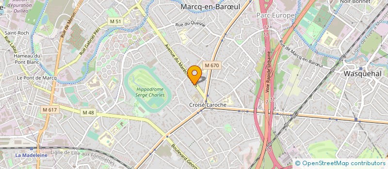 localisation de l'entreprise TATANKA BUSINESS IMPACT à MARCQ-EN-BARŒUL
