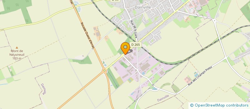 localisation de l'entreprise TATEX ARRAS  DAINVILLE