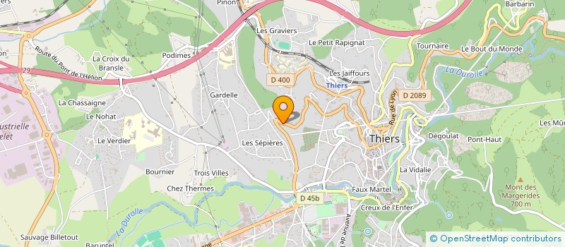 localisation de l'entreprise TATIE SERVICES +  THIERS