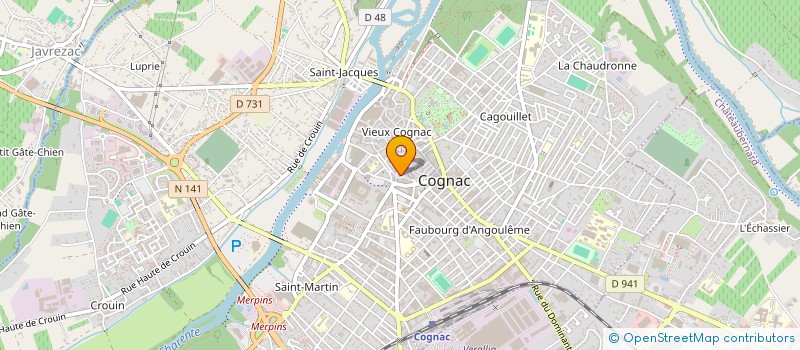 localisation de l'entreprise TATIE VRAC à COGNAC