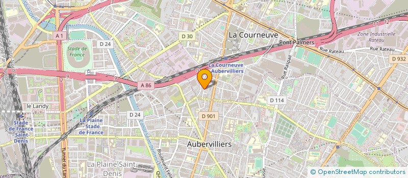 localisation de l'entreprise TATIX à LA COURNEUVE