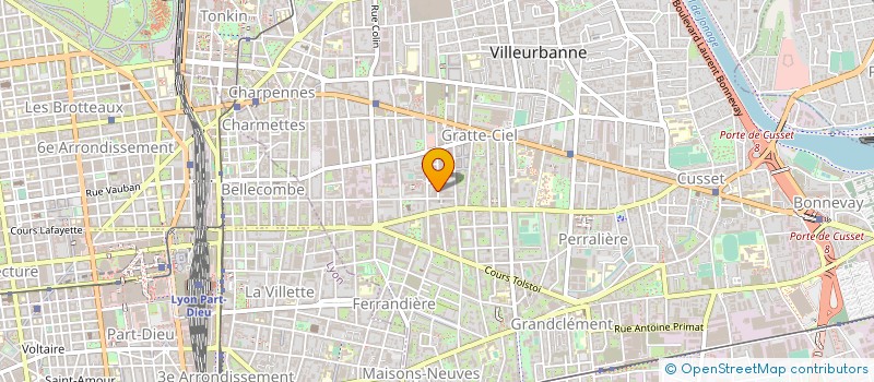 localisation de l'entreprise TATIYA à VILLEURBANNE