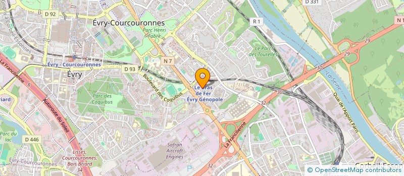 localisation de l'entreprise TATLI à EVRY-COURCOURONNES