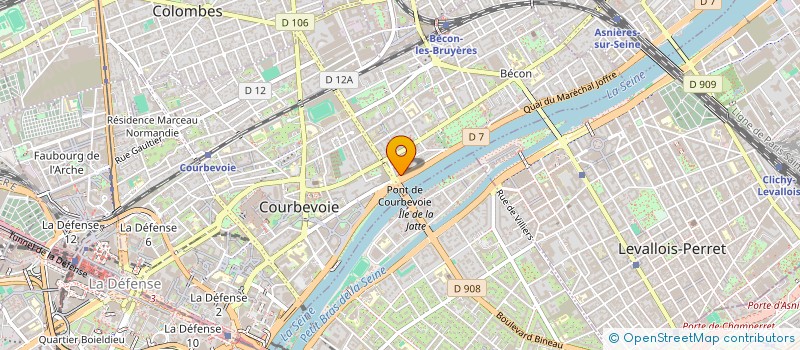 localisation de l'entreprise TATOOLS COMPANY à COURBEVOIE