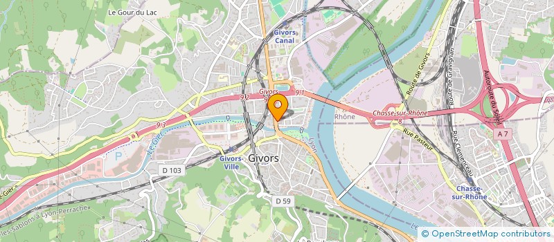 localisation de l'entreprise TATOU  GIVORS