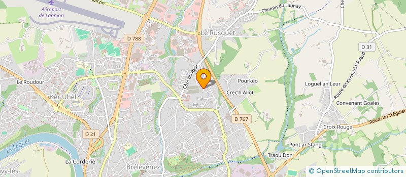 localisation de l'entreprise TATOZO à LANNION