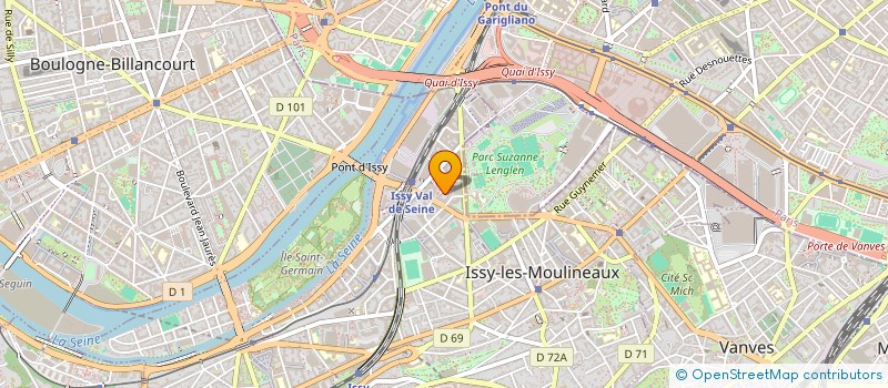 localisation de l'entreprise TATSURA à ISSY-LES-MOULINEAUX