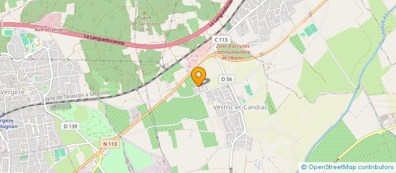 localisation de l'entreprise TAUAHITI PROD EVENT  VESTRIC-ET-CANDIAC