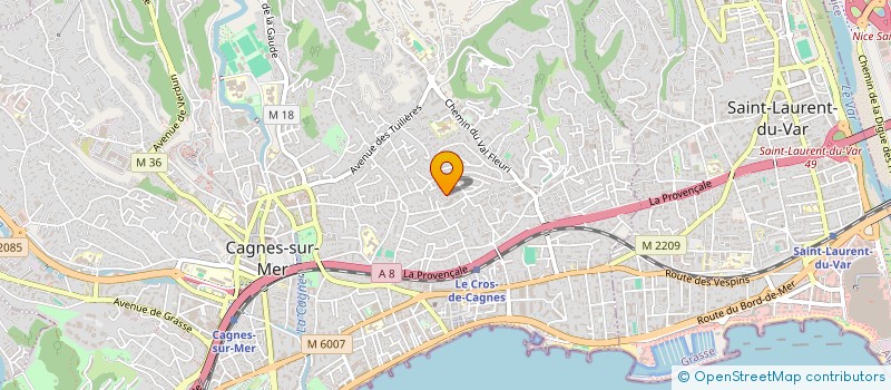 localisation de l'entreprise TAULELLE INVEST à CAGNES-SUR-MER