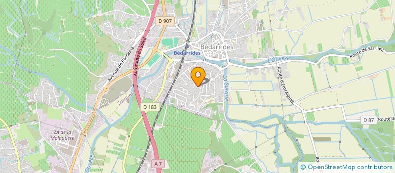 localisation de l'entreprise TAULIER  BEDARRIDES