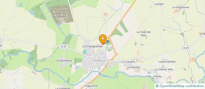 localisation de l'entreprise TAUNAY.A  TREFFIEUX