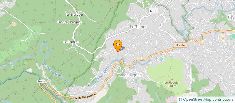 localisation de l'entreprise TAUPIER SAS à LE TIGNET