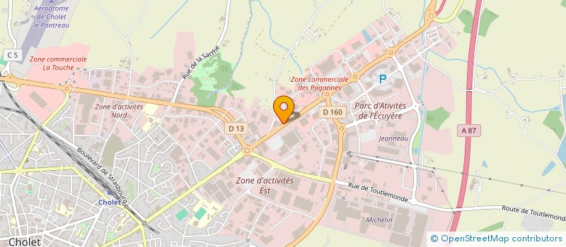 localisation de l'entreprise TAUPIN & ASSOCIES à CHOLET
