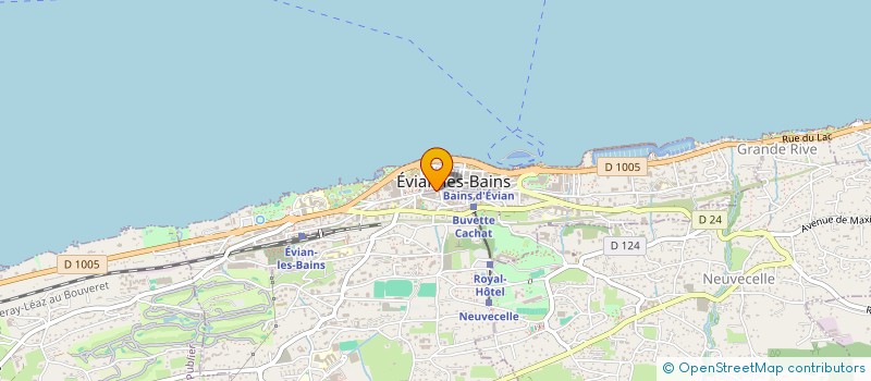 localisation de l'entreprise TAUPIN DISTRIBUTION à EVIAN-LES-BAINS