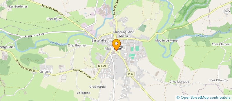 localisation de l'entreprise TAUPO  MONTBRON