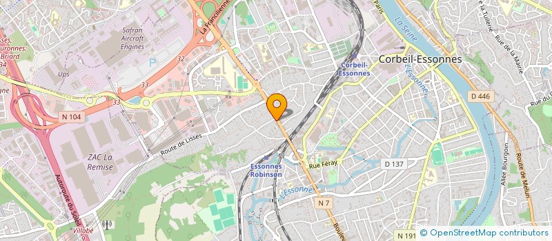 localisation de l'entreprise TAURACO à CORBEIL-ESSONNES