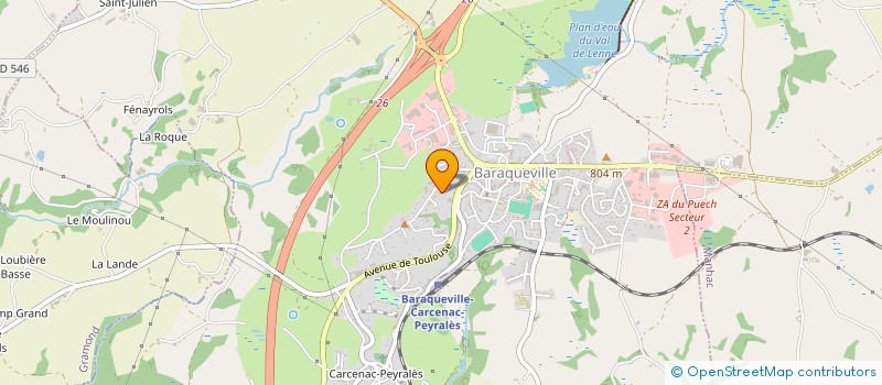 localisation de l'entreprise TAURIAC ECO-NJ  BARAQUEVILLE