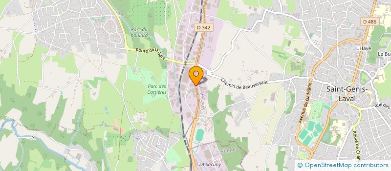 localisation de l'entreprise TAURUS  CHAPONOST