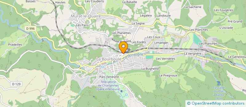 localisation de l'entreprise TAUVES MULTISERVICES à LA BOURBOULE