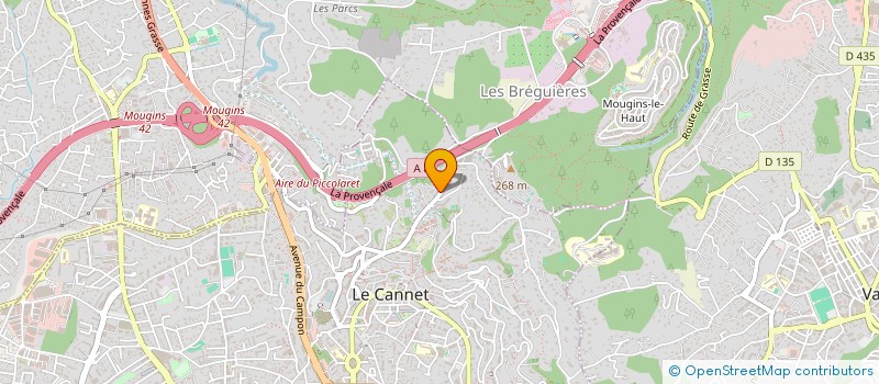 localisation de l'entreprise TAUX ZERO HABITAT à LE CANNET