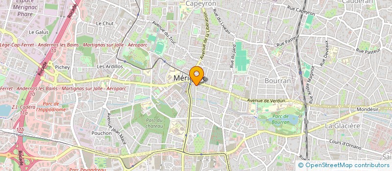 localisation de l'entreprise TAUXPREMIER.COM à MERIGNAC