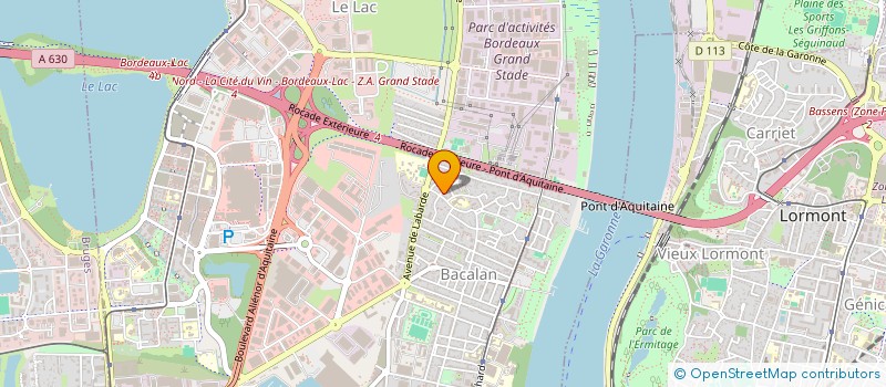 localisation de l'entreprise TAUZIA SAINT JEAN à BORDEAUX