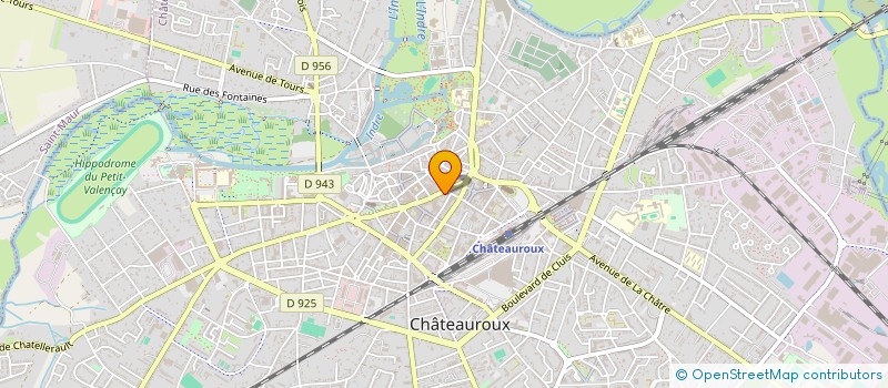 localisation de l'entreprise TAVARES OPTIQUE à CHATEAUROUX