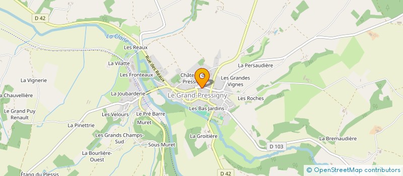 localisation de l'entreprise TAVEAU-PREVOST  LE GRAND-PRESSIGNY