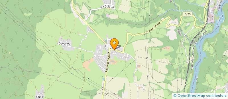 localisation de l'entreprise TAVEL CSX à BILLIAT