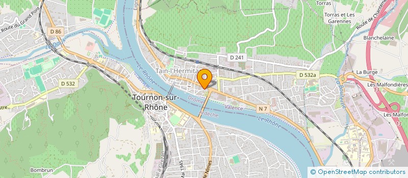 localisation de l'entreprise TAVENARD  TAIN-L'HERMITAGE