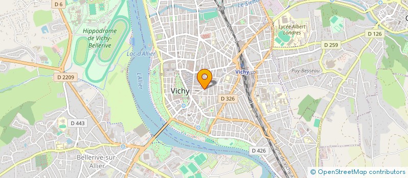 localisation de l'entreprise TAVERA ET CICERON CONSULTANTS à VICHY