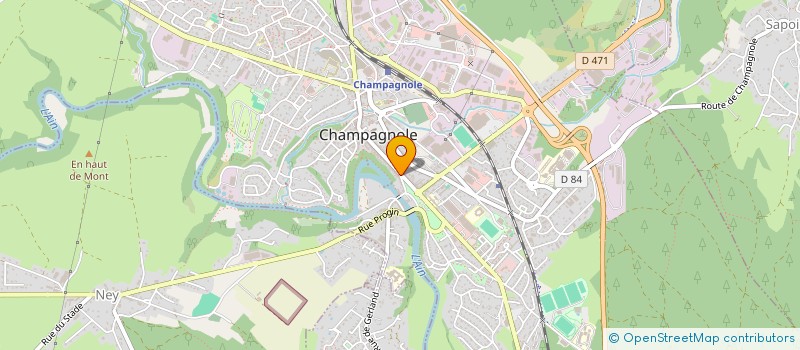 localisation de l'entreprise TAVERNE DE L EPEE  CHAMPAGNOLE