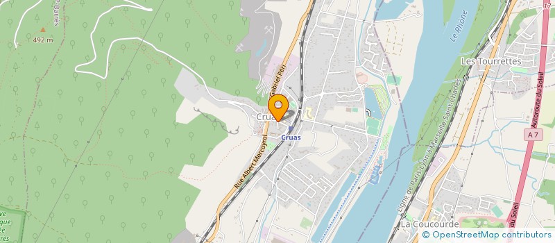 localisation de l'entreprise TAVERNE DE LA GARE  CRUAS