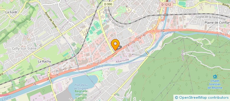 localisation de l'entreprise TAVERNE DE MIDGARD  ALBERTVILLE