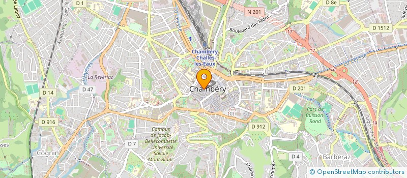 localisation de l'entreprise TAVERNE DES HALLES  CHAMBERY