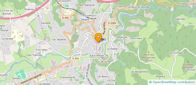 localisation de l'entreprise TAVERNE DU LOUP NOIR  THIERS