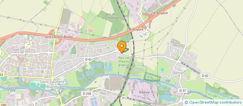 localisation de l'entreprise TAVERNESE MOBILITE ELECTRIQUE  SAINT-LAURENT-BLANGY