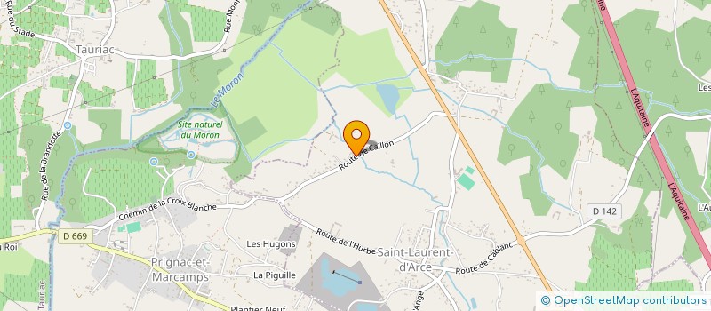 localisation de l'entreprise TAVERNIER T.D.P.  SAINT-LAURENT-D'ARCE