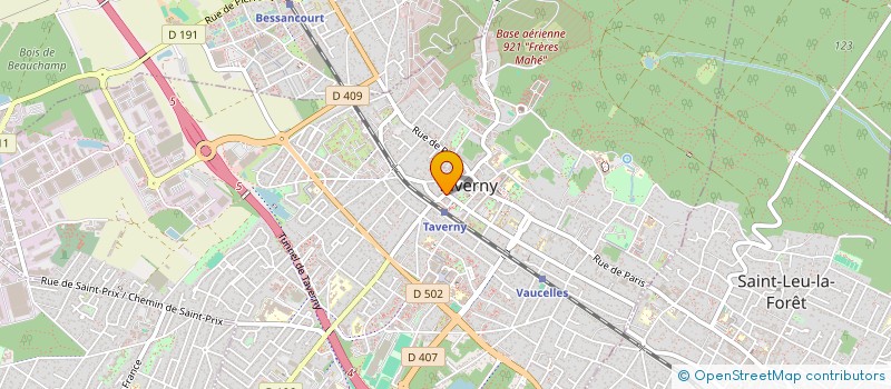 localisation de l'entreprise TAVERNY OPTIQUE à TAVERNY