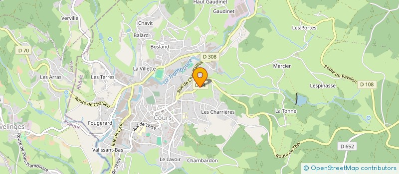 localisation de l'entreprise TAVIER PATRICK FIBRE OPTIQUE  COURS