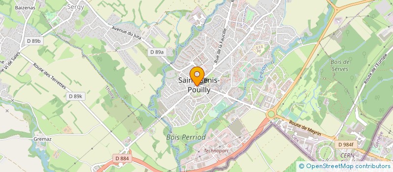 localisation de l'entreprise TAVIX FRANCE à SAINT-GENIS-POUILLY
