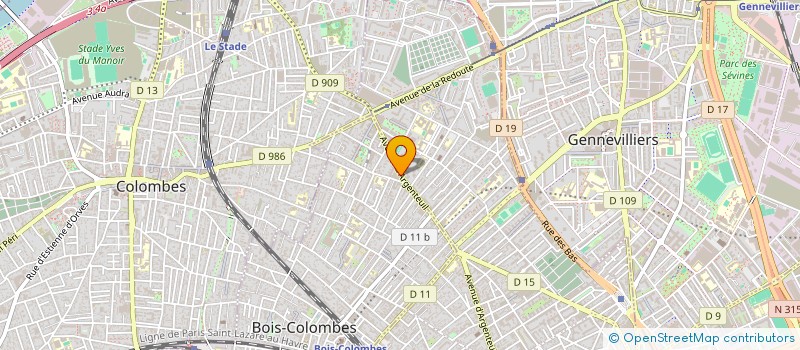 localisation de l'entreprise TAWBA SERVICES à BOIS-COLOMBES