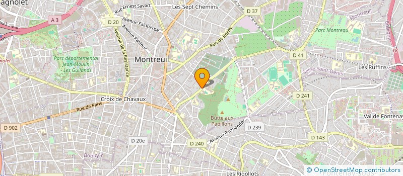 localisation de l'entreprise TAWSIL à MONTREUIL
