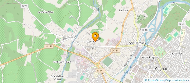 localisation de l'entreprise TAXI 2000 à COGNAC