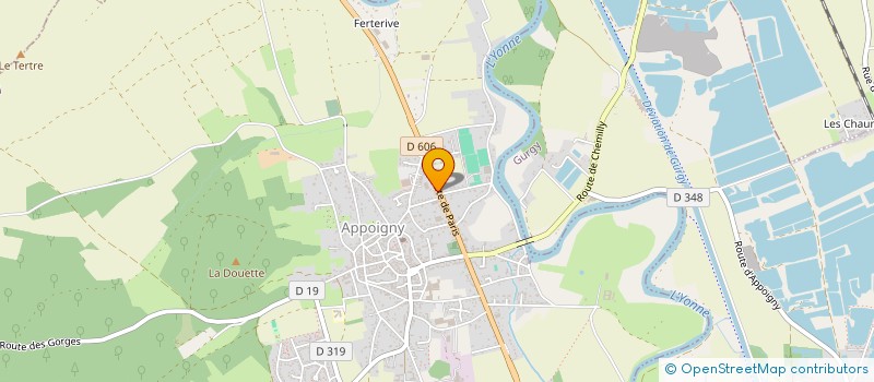 localisation de l'entreprise TAXI 2000 ALFACO  APPOIGNY