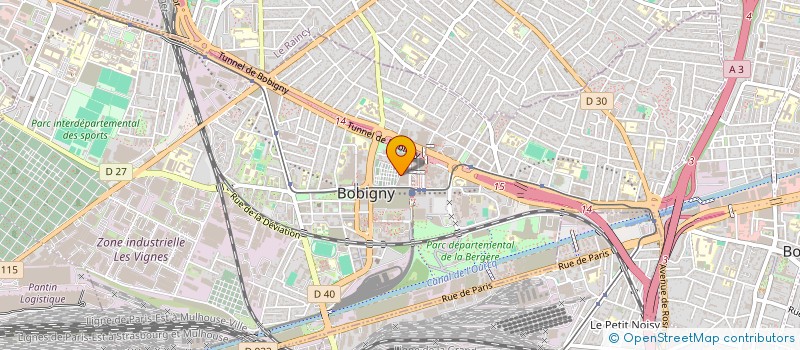 localisation de l'entreprise TAXI 24 à BOBIGNY