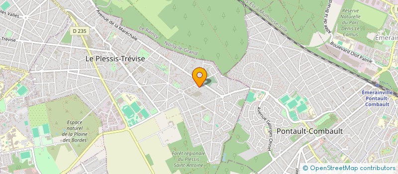 localisation de l'entreprise TAXI 2A  LE PLESSIS-TREVISE